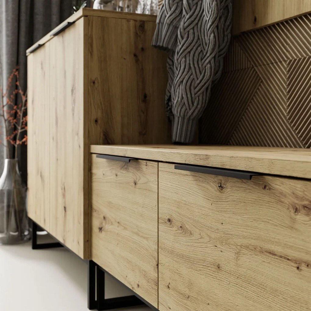 PREDSIEŇOVÁ STENA VALBO 3 DUB ARTISAN