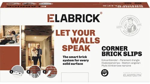 Obkladový pásik rohový Elastolith NEBRASCA 24x7,1 cm šedý farebný