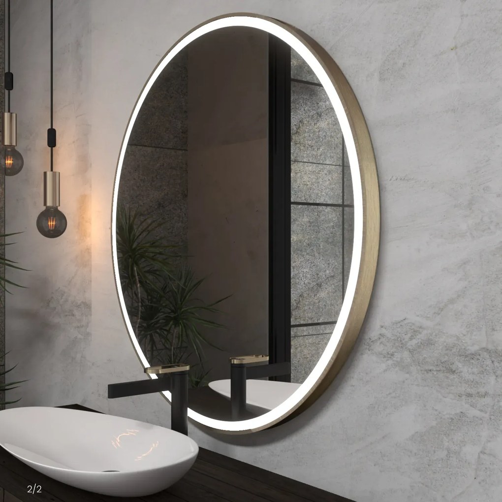 Okrúhle zrkadlo s LED svetlom E1
