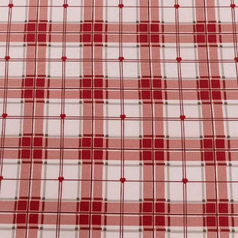 Napínacia obliečka z mikrovlákna TARTAN HEART farebné 180x200 cm