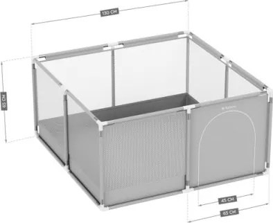 Detská ohrádka Cozy 20 sivá