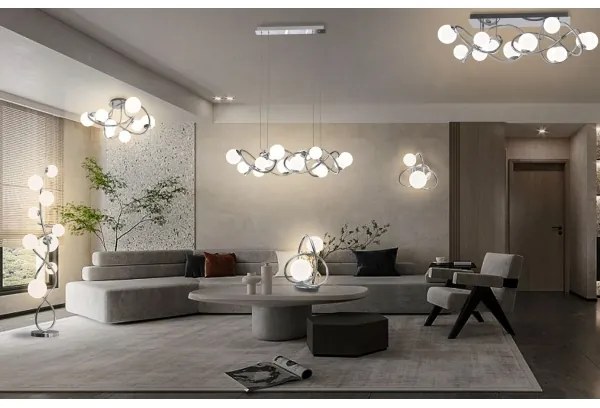 Wofi 9014-807 - LED Prisadený luster NANCY 8xG9/3,5W/230V lesklý chróm