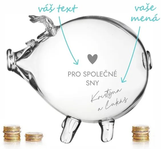 Svadobné prasiatko pokladnička