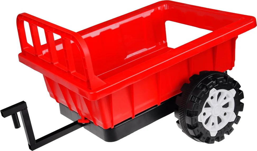 JOKOMISIADA Traktor s prívesom na akumulátor, svietiaci, červený PA0234