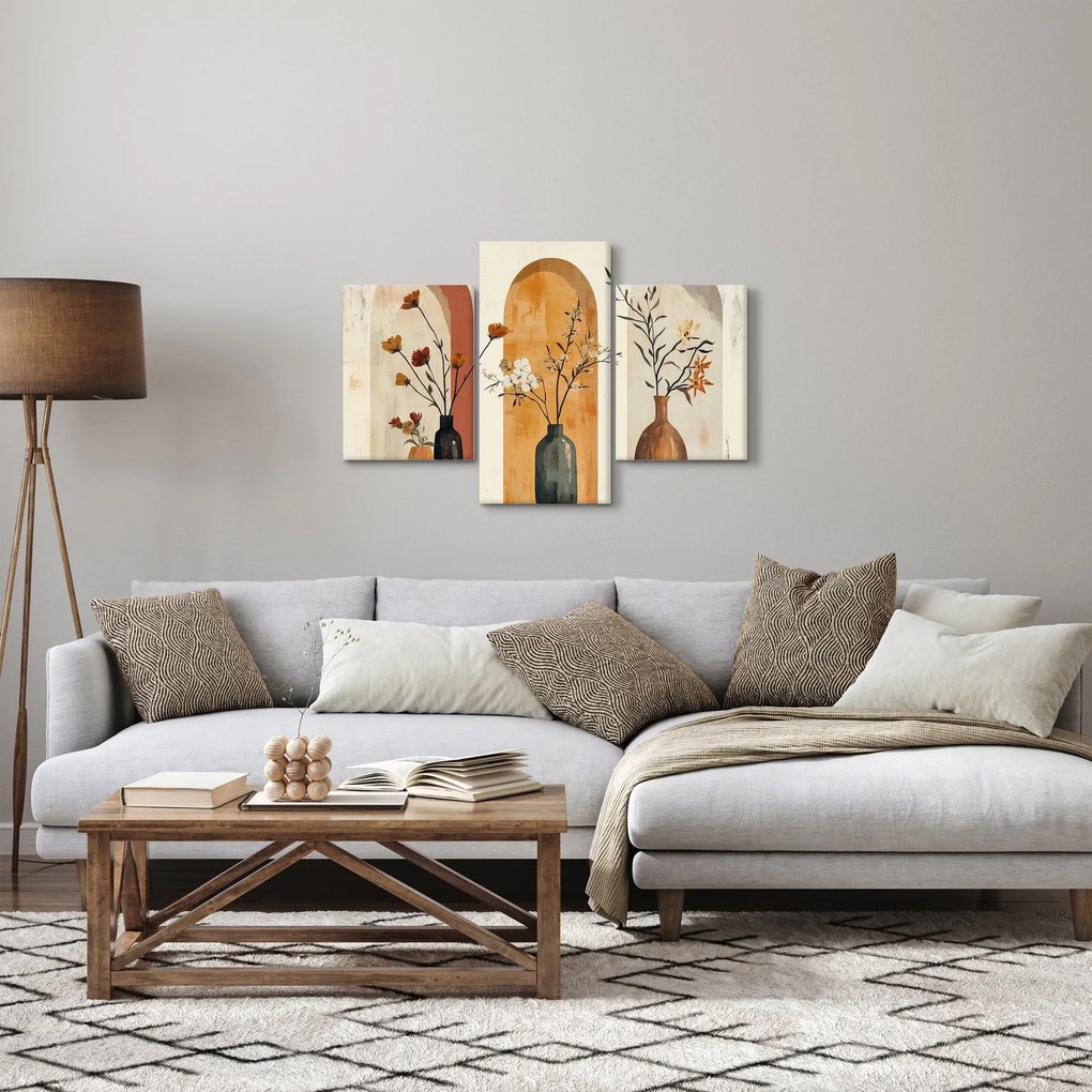 Obraz - Vázy v oblúkoch (90x60 cm)