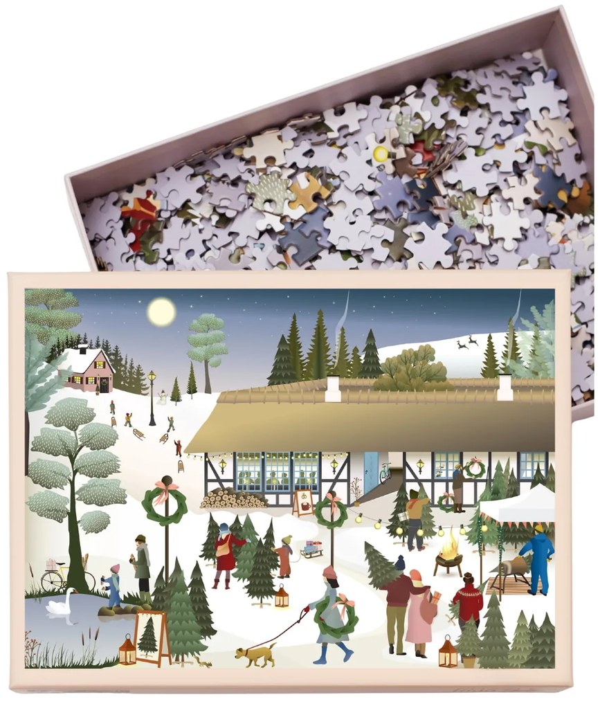 ViSSEVASSE Puzzle Christmas Tree Farm 1000 dielov