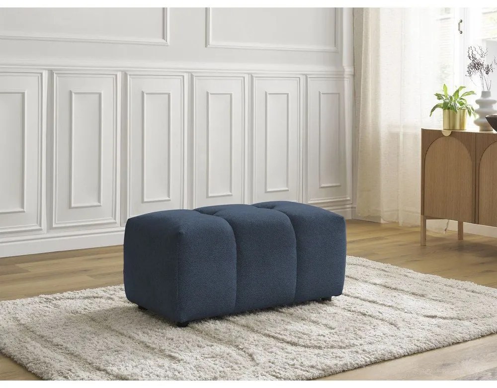 Modrá ženilková podnožka Roxelane – Bobochic Paris