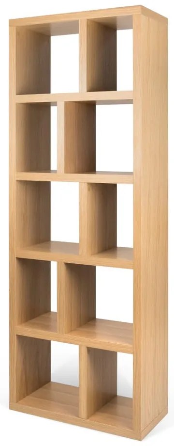 Knižnica v dekore duba v prírodnej farbe 70x198 cm Berlin – TemaHome