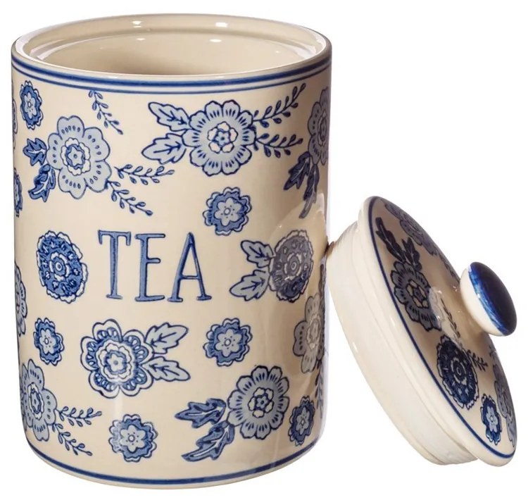 Sass & Belle Dóza na čaj Willow, modré kvety