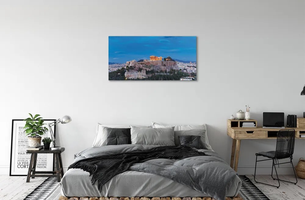 Obraz na plátne Grécko Panorama v Aténach 120x60 cm
