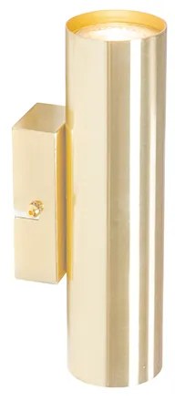 Moderná nástenná lampa mosadz 2-svetlo - Jeana