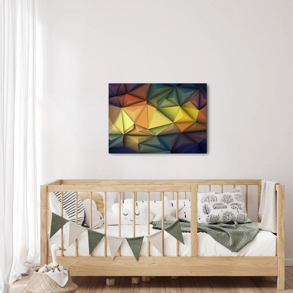 Obraz - Polygonálna 3D abstrakcia (70x50 cm)