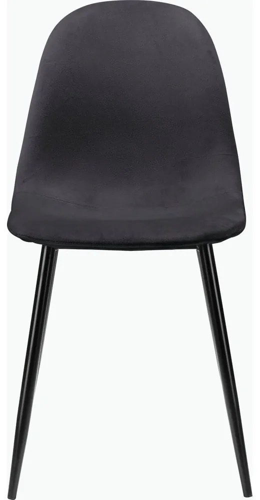 Tmavosivé zamatové jedálenské stoličky v súprave 4 ks Monza – Støraa