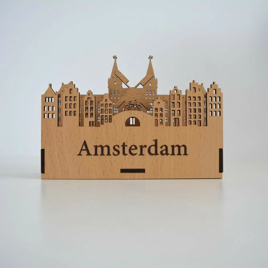 Drevený, luxusný stojan na perá - Amsterdam | DUBLEZ
