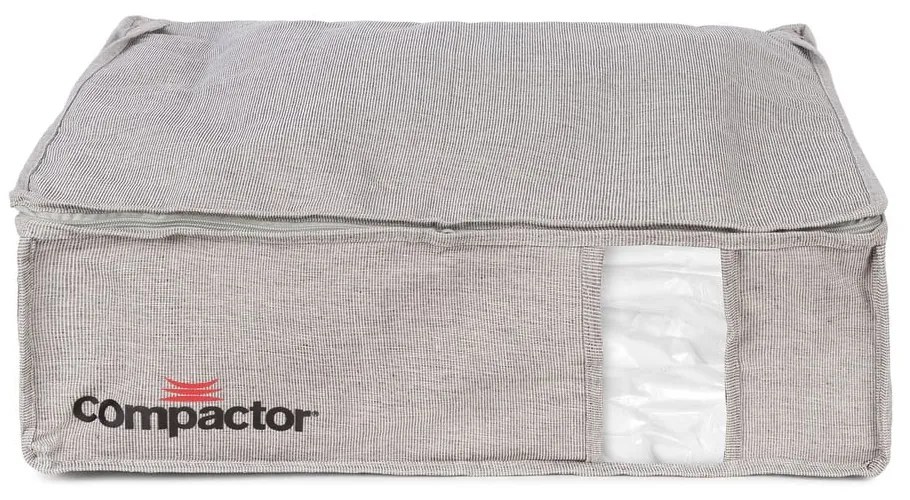 Sivý kompresný úložný box Compactor Oxford, 145 l