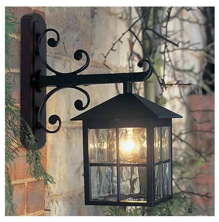 Elstead BL19-BLACK - Vonkajšie nástenné svietidlo WINCHESTER 1xE27/100W/230V IP43