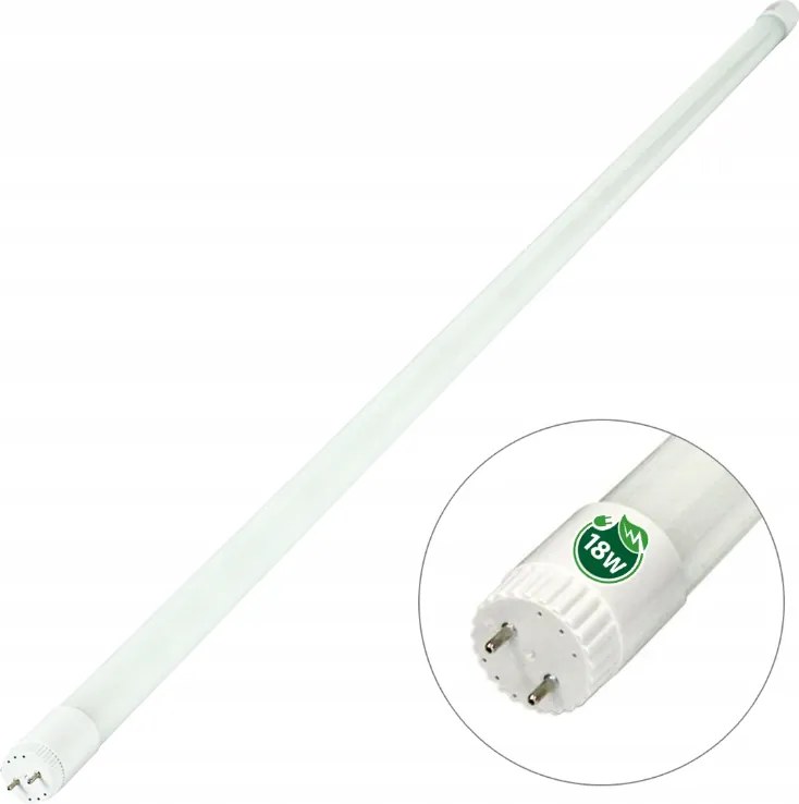 Hermetické svietidlo 120cm + 2x LED trubice vodotesné - studená biela