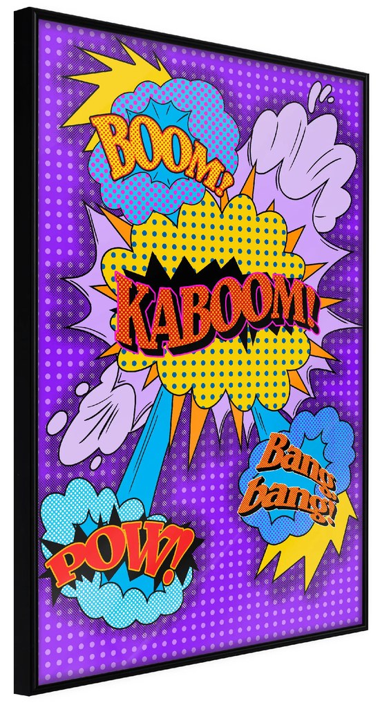 Artgeist Plagát - Kaboom! [Poster] Veľkosť: 30x45, Verzia: Čierny rám