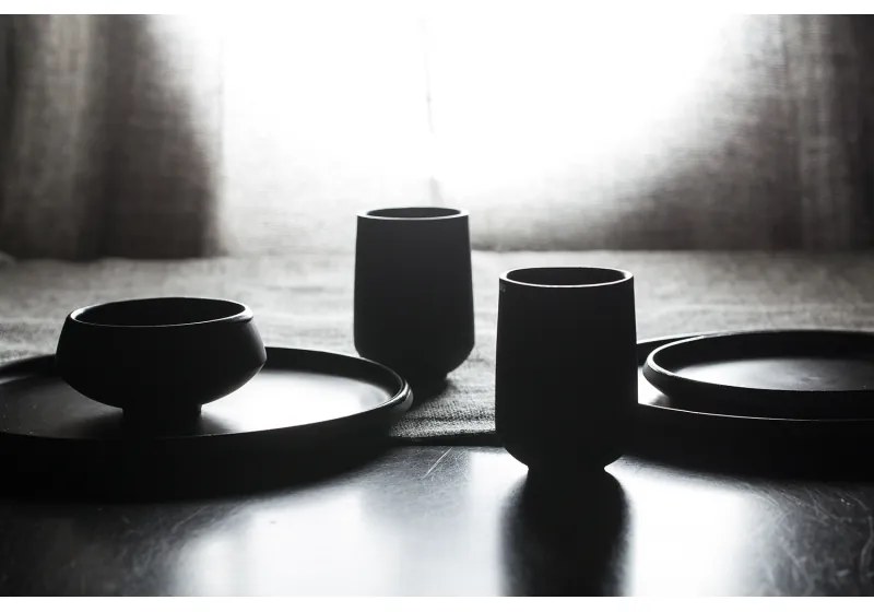 Set tanierikov Eclipse 11,5cm, 3ks, čierny