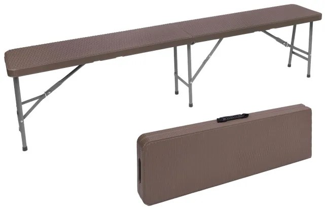 Záhradná lavica RATTAN hnedá