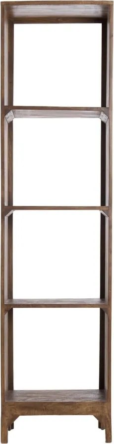 Knižnica z mangového dreva v prírodnej farbe 48x190 cm Sondrio – Light &amp; Living