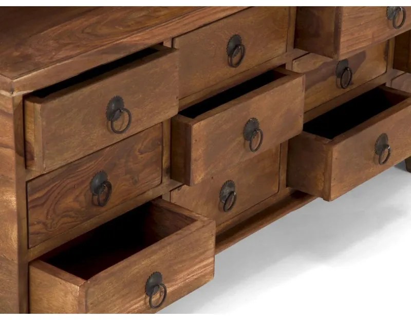 furniture-nabytek.cz - Masívny konferenčný stolík Merlin II z palisandra, lakovaný, hnedý – 110×60×45 cm