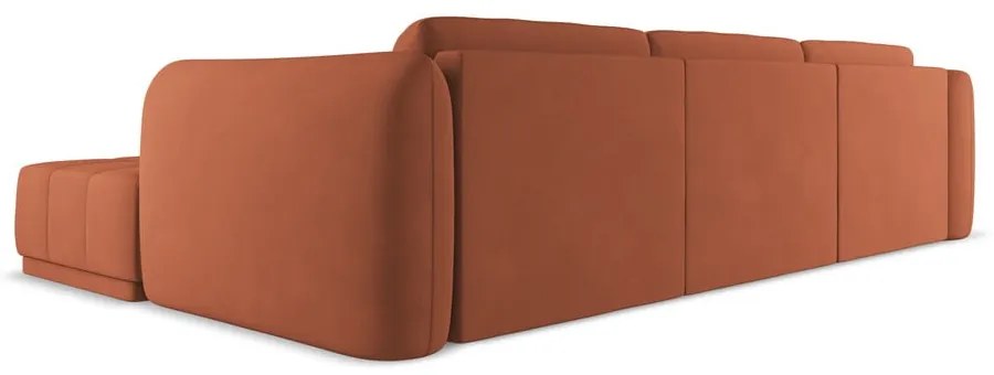 Oranžová rohová pohovka (pravý roh) Hoku – Makamii