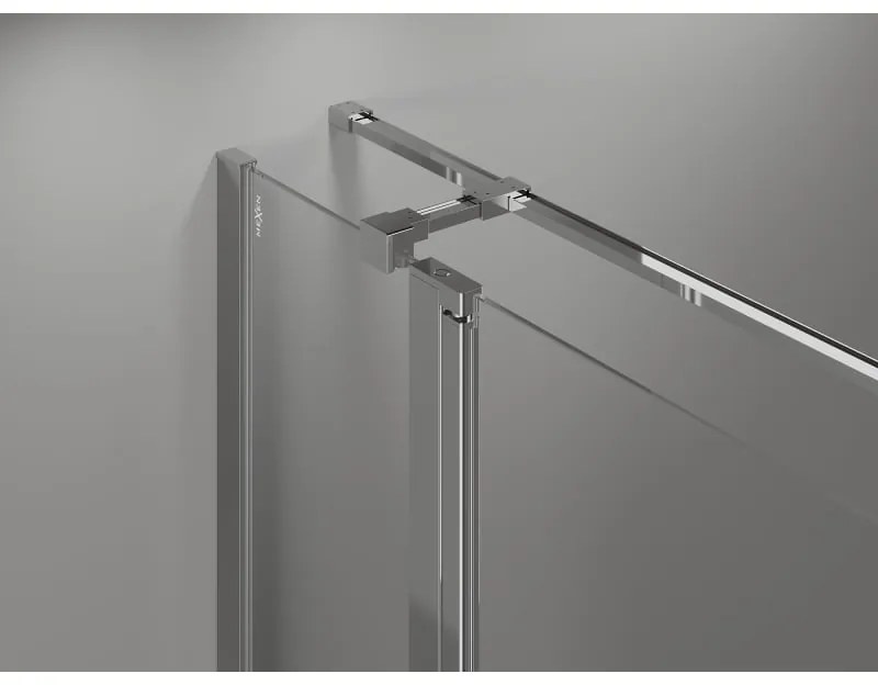 Mexen Mist T, sprchový kút s krídlovými dverami, 110 x 110 cm, 8mm číre sklo, chrómový profil, 8A4T-110-110-01-00