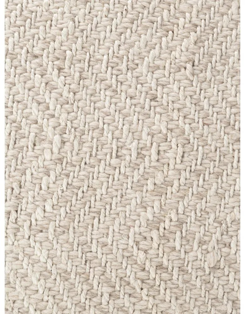 Krémový/slonovinový ručne tkaný koberec s prímesou vlny 160x230 cm Majoli – Elle Decoration