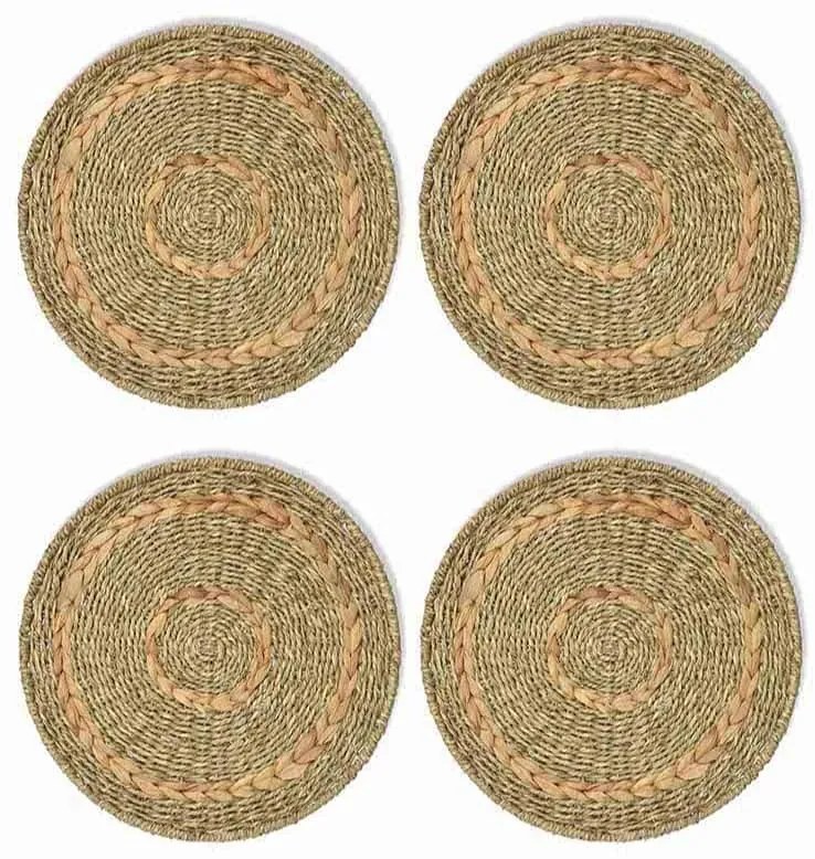 Garden Trading Okrúhle prestieranie Bayford Seagrass – set 4 ks