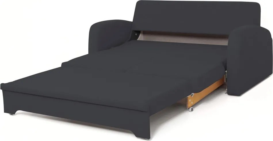 Pohovka s rozkladom Impuls, tmavo šedá látka