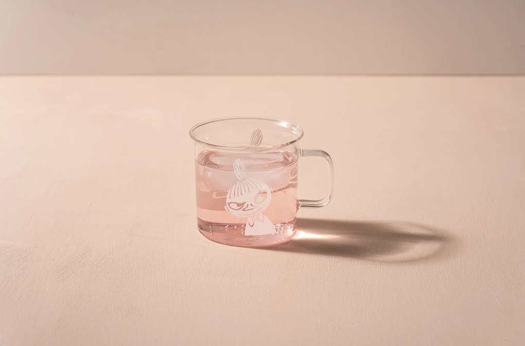 Hrnček Muurla Muminovci Mumintroll sklenený 350 ml transparentný