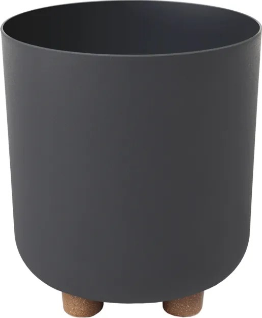 KVETINÁČ SOFIA 190 MM RECYKLOVANÝ ČIERNY*44245