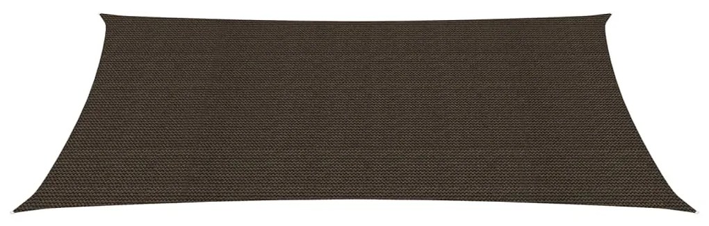 vidaXL Tieniaca plachta 160 g/m² hnedá 6x8 m HDPE