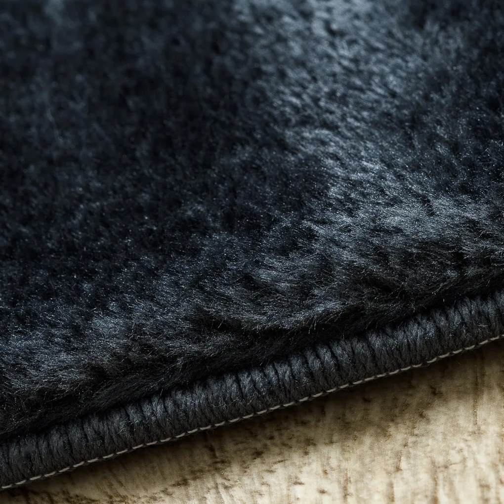 Kusový koberec Visco Rabbit Dark grey 5, 80x150, šedá, detská izba, Dywany Łuszczów