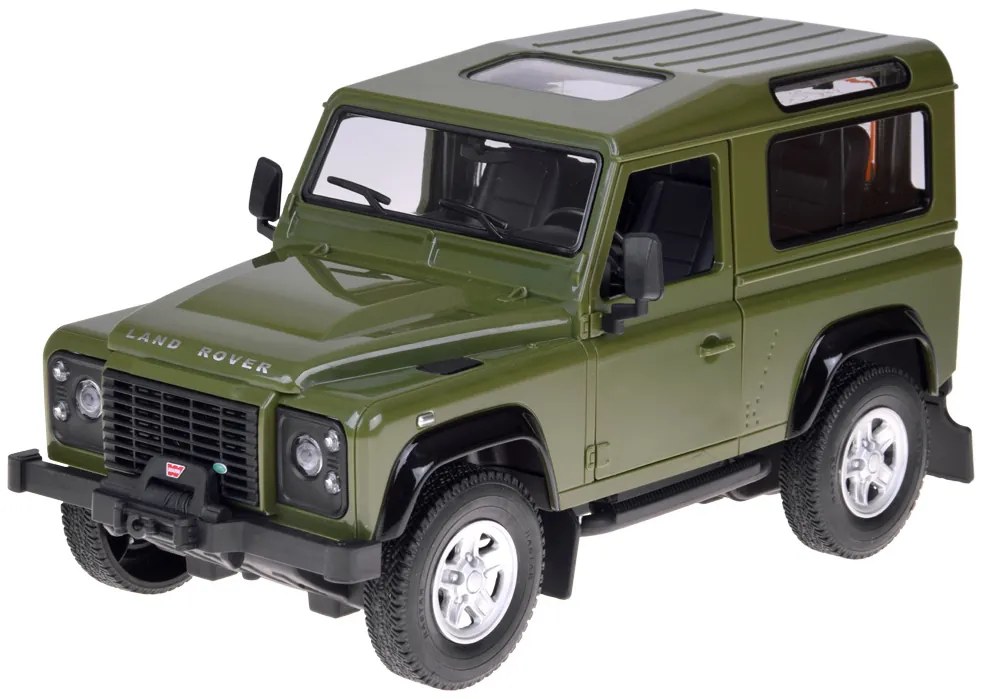 Auto na diaľkové ovládanie Rastar Land Rover Defender 1:14 so svetlami RC0712 Farba: zelená
