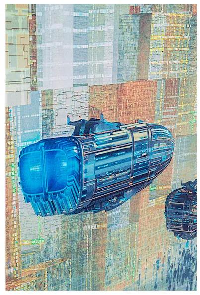 Future City 3D sklenený obraz viacfarebný 150x100 cm