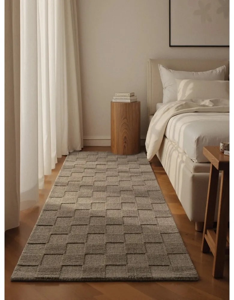 Béžový ručne tkaný vlnený behúň 80x200 cm Scala – Villeroy&amp;Boch