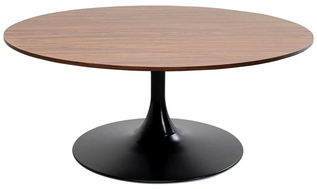 Wire Shickeria konferenčný stolík Ø110 cm čierny / orech