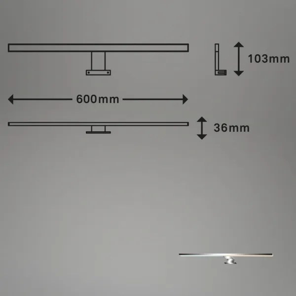 Briloner 2299-018 -LED Stmievateľné kúpeľňové osvetlenie zrkadla LED/8W/230V IP44