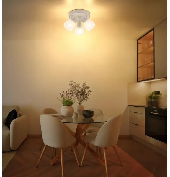 Globo 54317-3 - Bodové svietidlo PLANTA 3xE14/40W/230V