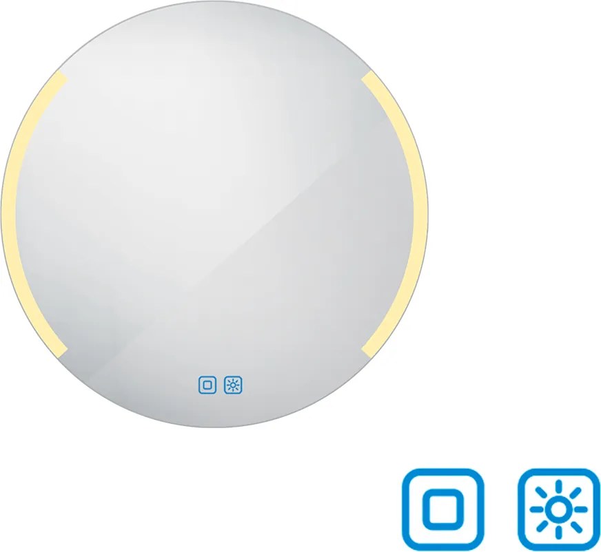 Nimco Okrúhle LED zrkadlo pr. 600 s dvoma dotykovými senzormi - ZP 16000RVX