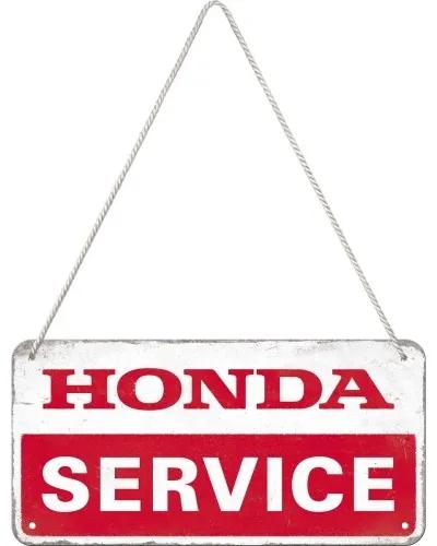 Plechová ceduľa Honda - Service, (20 x 10 cm)