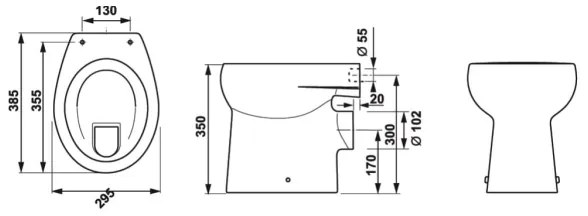 JIKA H8220360000001 - Detská WC misa BABY keramika/biela