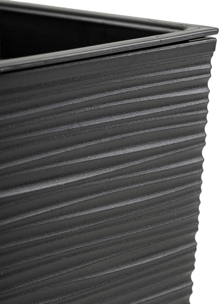 PLASTOVÝ KVETINÁČ BLOOM RIFLO 36X56X20 CM ČIERNA
