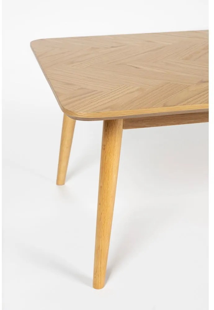 Konferenčný stolík s doskou v dubovom dekore v prírodnej farbe 60x120 cm Fabio – White Label