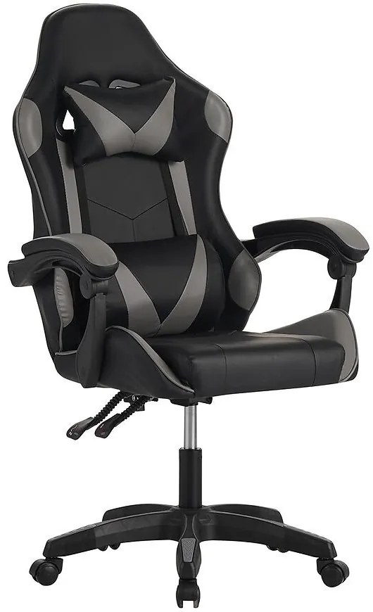 Kreslo pre Hráča Fotyn 8684 čierna/sivá