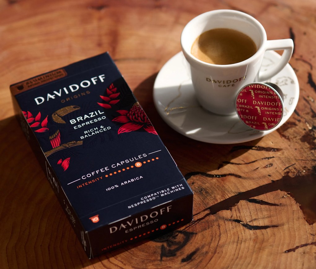 DAVIDOFF CAFÉ ORIGINS Brazil Espresso - 10 x 10 kapsúl