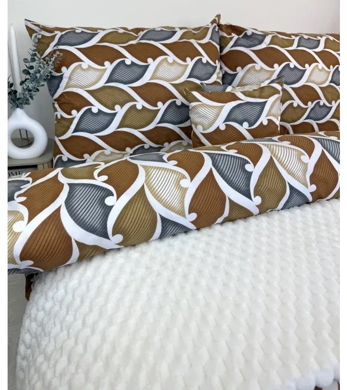 INTERMEDIC SK Posteľná bielizeň WAVES – 100 % bavlna, 140x200 + 70x90 cm, vlnitý vzor