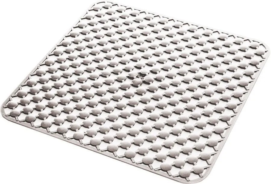 Aqualine Aqualine, GEO podložka do sprchového kúta 53x53cm s protišmykovou úpravou, kaučuk. biela, 97535302